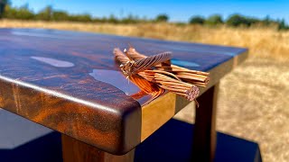 Melting Copper Wire Into a River Table [upl. by Mamie992]