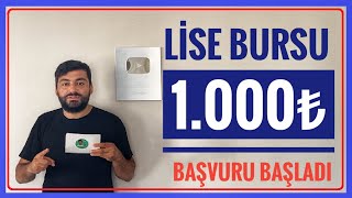 1000₺ BURS  ORTAÖĞRETİM LİSE BURSU  HAYALİME ORTAK OL DERNEĞİ ORTAÖĞRETİM BURS BAŞVURUSU [upl. by Ayatahs]