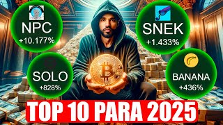 TOP 10 CRIPTOMOEDAS PARA COMPRAR HOJE E LUCRAR EM 2025 [upl. by Constancia]