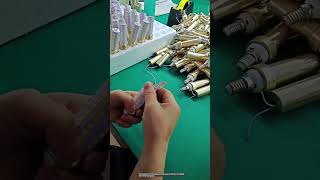 The manufacturing process of LED energy saving lamps [upl. by Eserahs]