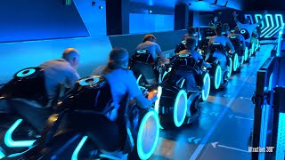 TRON RIDE Front amp Back Row Ridethrough  Magic Kingdom at Walt Disney World 2023 [upl. by Wallack]