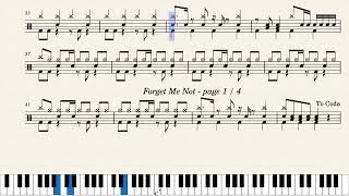 Forget Me NotReoNa Drum Sheet [upl. by Netaf]