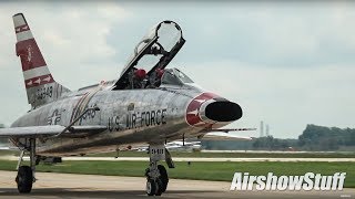 Jet Warbirds Taxi and Flybys  Terre Haute Airshow 2018 [upl. by Gayner845]