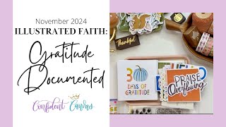 Gratitude Documented  Illustrated Faith November Kit 2024 [upl. by Bergeron992]