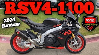 2024 Aprilia RSV41100 Ride amp Review  217Hp Italian Beast review aprilia rsv4 [upl. by Petra]