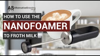 How to Use the Subminimal Nanofoamer Milk Frother [upl. by Ametaf718]