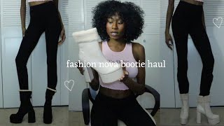 Fashion Nova TRYON HAUL  boots amp booties👢 vlog 50 [upl. by Mullins137]