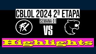 FLUXO VS FURIA  CBLOL 2024  Highlights [upl. by Rattan]