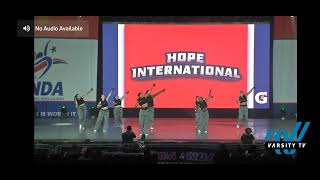 Hope International University Dance Team NAIA Hip Hop NDA Daytona Nationals 20232024 [upl. by Meridith]