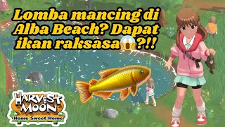 Lomba mancing dapat ikan raksasa😱🤔⁉️  Harvest Moon  Home Sweet Home harvestmoon gameandroid [upl. by Ide]