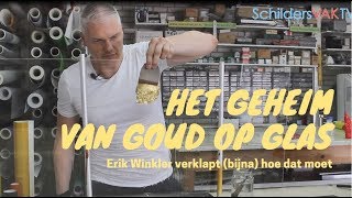 Erik Winkler verguldt glas met bladgoud en bier [upl. by Akyeluz896]