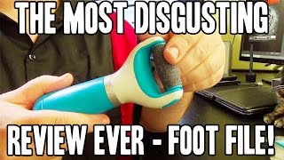 DISGUSTING REVIEW Scholl Velvet Smooth Electric Foot File [upl. by Dela]