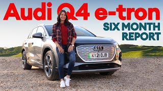 Audi Q4 Sportback etron review  SLine Q4 tested [upl. by Nashoma]