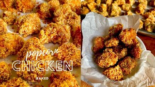 Baked Popcorn Chicken Recipe [upl. by Sybyl]