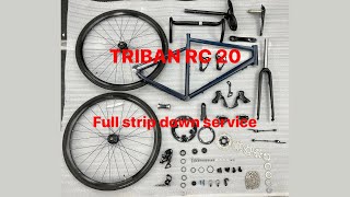 Triban RC 520  Full strip down service  Decathlon [upl. by Nitram837]