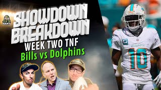 Thursday Night Football Showdown Breakdown  Bills at Dolphins DraftKings and FanDuel DFS Plays [upl. by Lower]