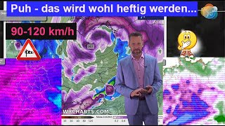 Das wird wohl heftig werden PolarluftVorstoß mit Schnee amp Sturm Wettervorhersage 1421112024 [upl. by Fidellia]