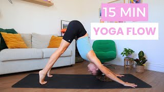 YOGA FLOW 15 min  routine feel good [upl. by Alikat]