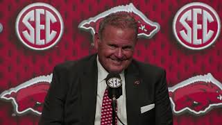 Watch Arkansas Head Coach Sam Pittman SEC Media Days 2nd Interview [upl. by Louis986]