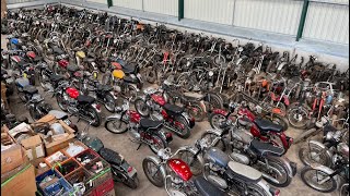 BARN FIND Huge Collection of Classic Motorcycles including Triumph BSA Royal Enfield Norton [upl. by Safire]