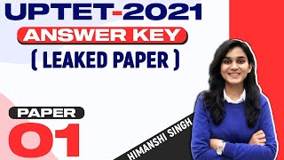 UPTET2021 Answer Key🔑 Leaked Paper  CDP by Himanshi Singh [upl. by Wallas748]