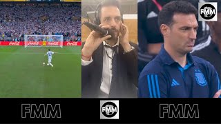 La REACCION de SCALONI en los penales Argentina Francia en la FINAL del Mundial QATAR 2022 [upl. by Naelcm]