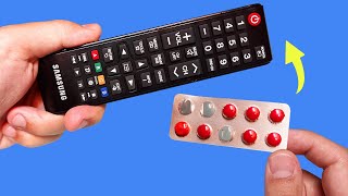 Take a Common Empty Pill Pack and Fix All Remote Controls in Your Home How to Repair TV Remote [upl. by Odo]