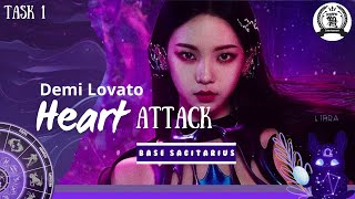 TASK 1  HEART ATTACK  DEMI LOVATO  COVERED BY BASE SAGITARIUS [upl. by Bradstreet]