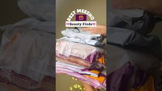 Meesho beauty finds  makeup organiser  led mirror meeshofinds unboxing shorts [upl. by Adelric251]