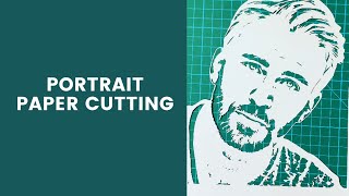 HOW TO DO PORTRAIT PAPER CUT  PAPER CUTTING TUTORIAL [upl. by Adliw]