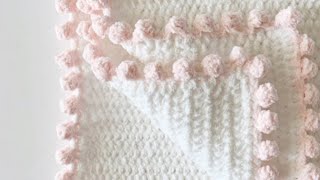 Crochet Blanket Dot Border [upl. by Sorcim]