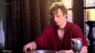 Merlin S01E01 Merlin and Arthur fights [upl. by Htederem520]