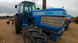 1983 Ford TW35 66 Litre 6Cyl Diesel 4WD Tractor 188 HP with Howard Plough [upl. by Morissa]