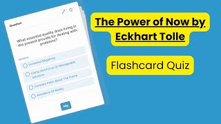 The Power of Now by Eckhart Tolle  Flashcards [upl. by Netsirk887]