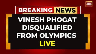 Paris Olympics Vinesh Phogat Disqualified Found Overweight Ahead Of Wrestling Final [upl. by Oeram]