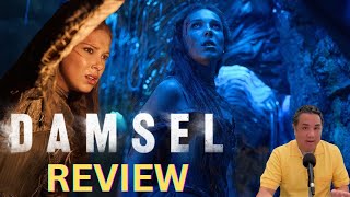 DAMSEL Netflix Movie Review  Millie Bobby Brown Gets Fired Up Over Vengeful Dragon [upl. by Chariot]