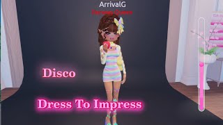 Dress To Impress Theme Disco dresstoimpress roblox [upl. by Yenahpets619]