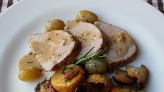 Pork Recipe Fail  How Not to Make Roast Pork Loin with Rosemary amp Grapes [upl. by Nej]