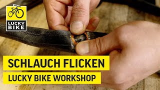 Fahrradschlauch flicken amp Schlauch wechseln  So einfach kannst du deinen Fahrradschlauch reparieren [upl. by Nnaegroeg633]