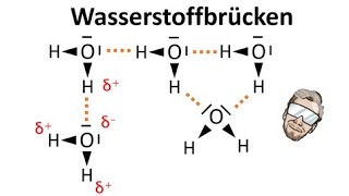 Wasserstoffbrückenbindungen Wasserstoffbrücken  Chemie Endlich Verstehen [upl. by Sulecram]