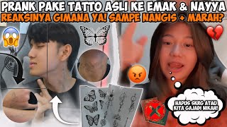 PASANG TATTO FULL DI TANGAN DAN LEHER INI REAKSI EMAK TEMAN DAN PACAR KETIKA TAU😱😭 [upl. by Irreg]