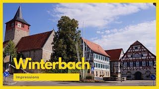 City tour of Winterbach an der Rems Germany  A charming small village [upl. by Oria]