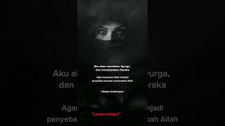 Rabiah al Adawiyah Membakar surga dan neraka motivationalquotes katakatabijak [upl. by Guinevere]