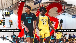 Nightrydas vs Team Thad  EYBL FULL GAME HIGHLIGHTS Top AAU Teams GO AT IT CRAZY GAME 4102021 [upl. by Islehc]