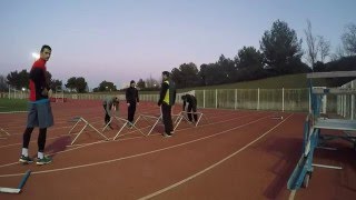 Séance 79  Technique sprint athlétisme 10032016 [upl. by Coltson309]