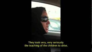 Manal Al Sharif driving in Saudi Arabia with English subtitles [upl. by Rus902]