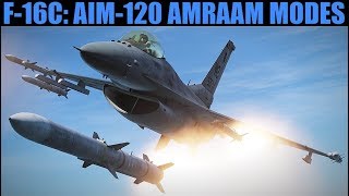 F16C Viper Aim120 AMRAAM Tutorial  DCS WORLD [upl. by Marketa462]