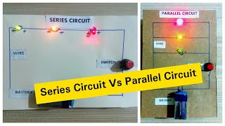 series circuit and parallel circuit working model  Difference between series and parallel circuit [upl. by Gilmour]