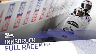 Innsbruck  BMW IBSF World Cup 20172018  2Man Bobsleigh Heat 1  IBSF Official [upl. by Wightman]