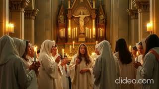 PANIS ANGELICUS Latin Gregorian chant in Arabic version 1 [upl. by Evangelia]